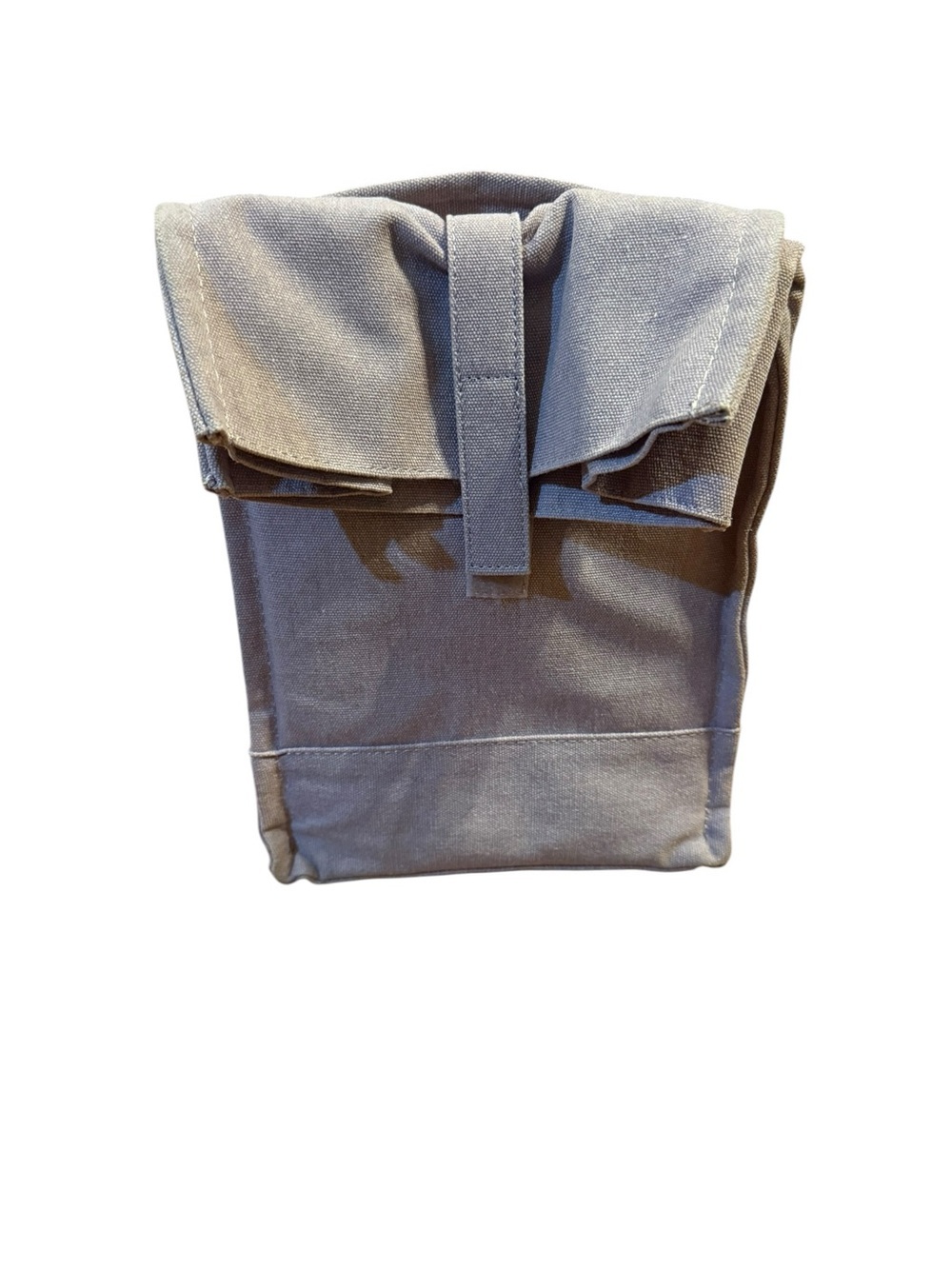 Lavender Canvas lunch bag with Secure Flap
